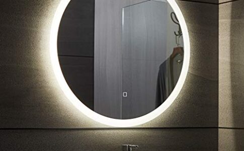 Specchio cosmetico,Specchio per il trucco,Specchio Hollywood LED 14  lampadine Dimmerabile nero